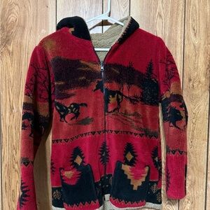 Reversible Vintage Aztec Horse Jacket